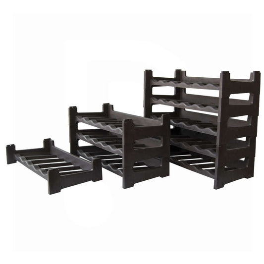 Cantinetta 6 posti sovrapponibile modulare in polipropilene 60x30xh12 cm