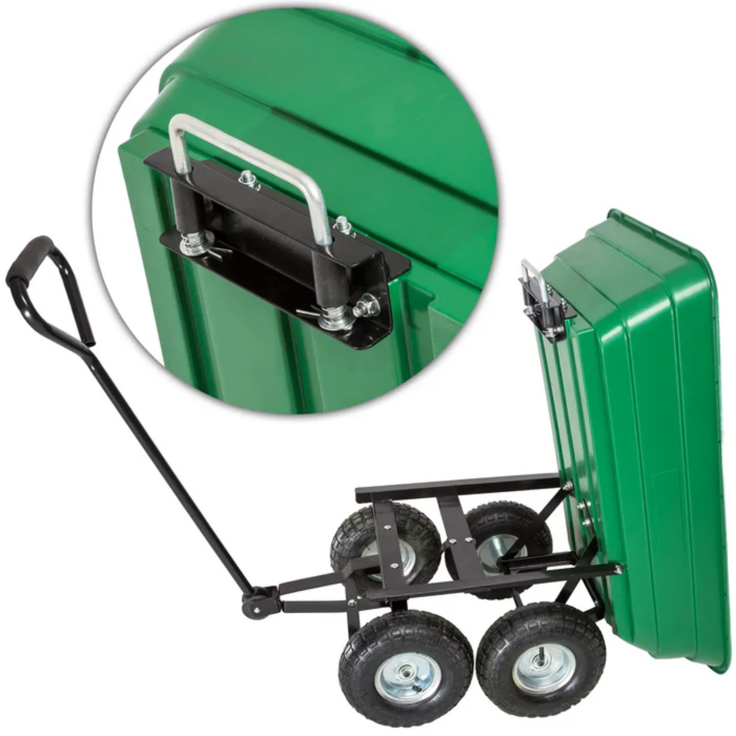 Carrello ribaltabile da giardino "Bob" con ruote