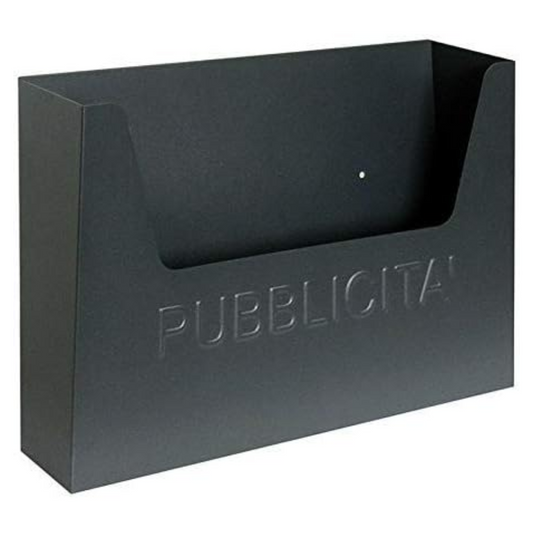 Cassetta postale porta pubblicità antracite per esterno