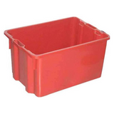 Cassetta in pvc tutta chiusa impilabile per la raccolta di frutta e prodotti in agricoltura, Lt 40