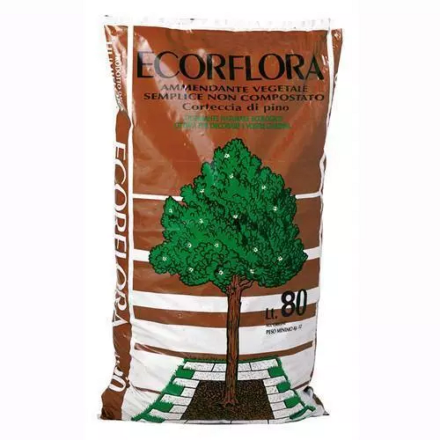 Corteccia pino marittimo francese sacco 80 Litri diserbante naturale
