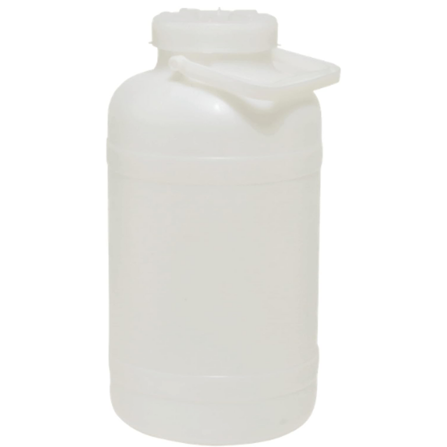 Fusto bocca larga in plastica per uso alimentare con coperchio