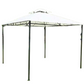 Gazebo 3x3 "Vanessa", in metallo, struttura in acciaio verniciato