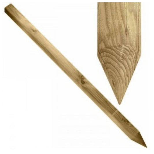 10pz palo sostegno in legno di pino 2,8x2,8cm h1,8mt