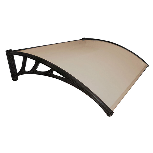 Pensilina da esterno modulabile in policarbonato alveolare, spessore 5 mm