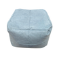 Pouf poltrona sacco in tessuto quadrato, 60x80 cm