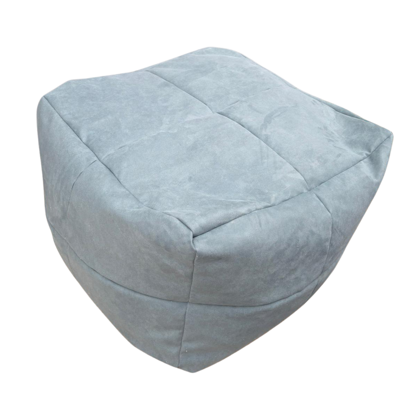 Pouf poltrona sacco in tessuto quadrato, 60x80 cm