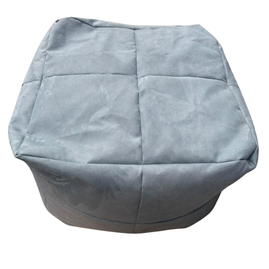 Pouf poltrona sacco in tessuto quadrato, 60x80 cm