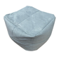Pouf poltrona sacco in tessuto quadrato, 60x80 cm