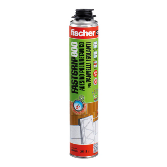 Schiuma poliuretanica adesiva per l'incollaggio di pannelli isolanti 800 ml