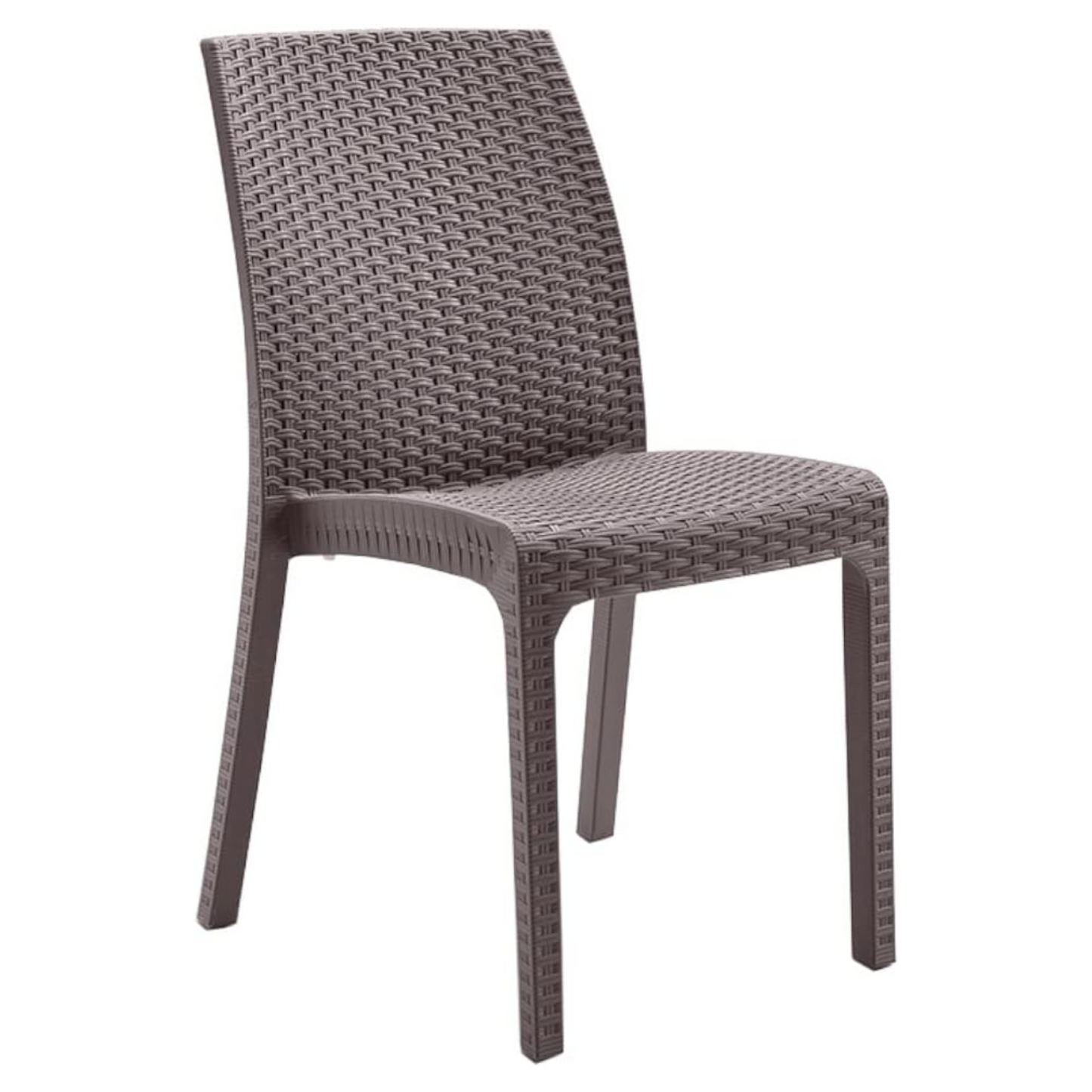 Sedia "Ginevra" in resina simil rattan, ideale per ambienti interni ed esterni