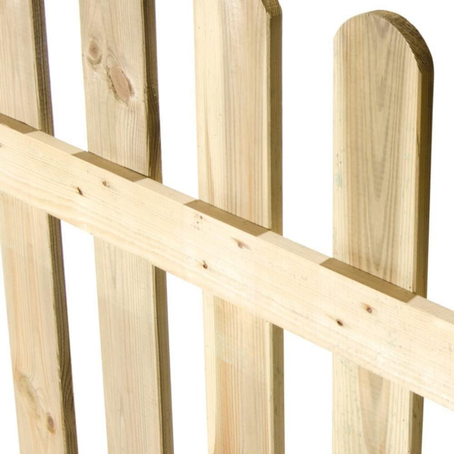 Staccionata in legno di pino naturale, ideale per recinzione giardino