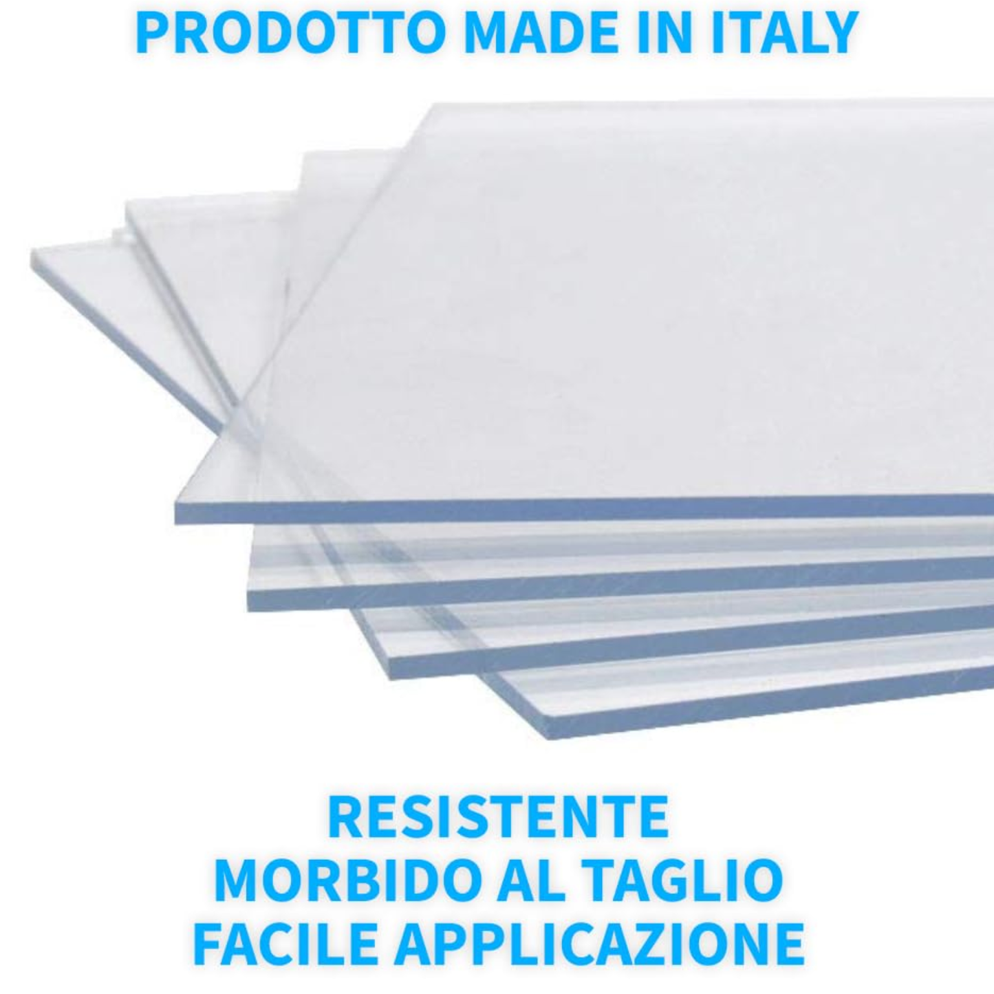Vetro sintetico, lastra pretagliata per fai da te